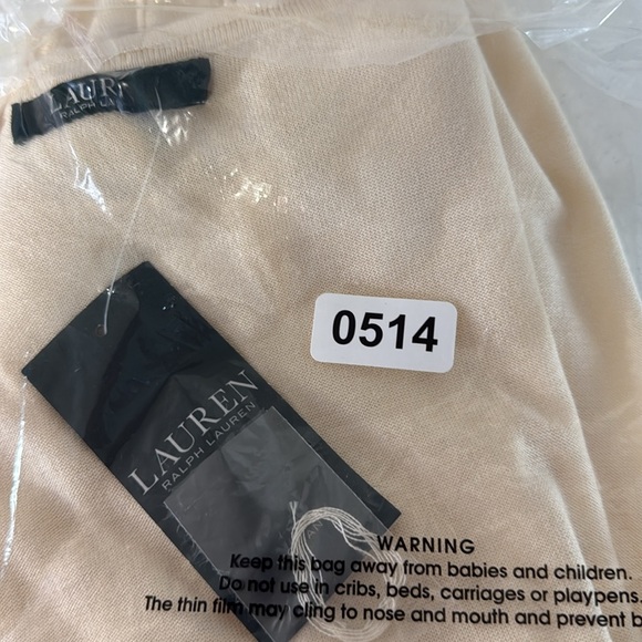 Ralph Lauren Cream Sleeveless Top Relaxed Fit Ivory Sz 2X - Picture 11 of 12